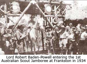 Baden Powell entering Scout Jambouree