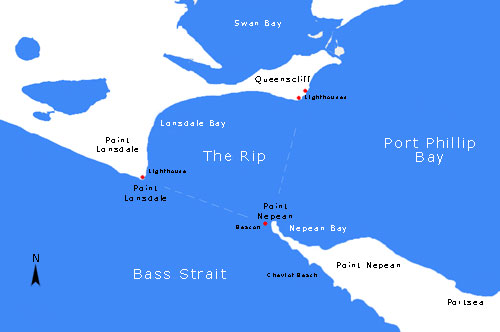 map of the rip