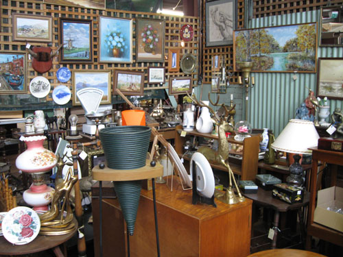 There is all sorts of bric-a-brac to rummage through at the Mornington Antique Center, Mornington Peninsula